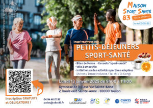 Les « Petits-déjeuners Sport-Santé » de retour le 13 janvier 2025 à Toulon